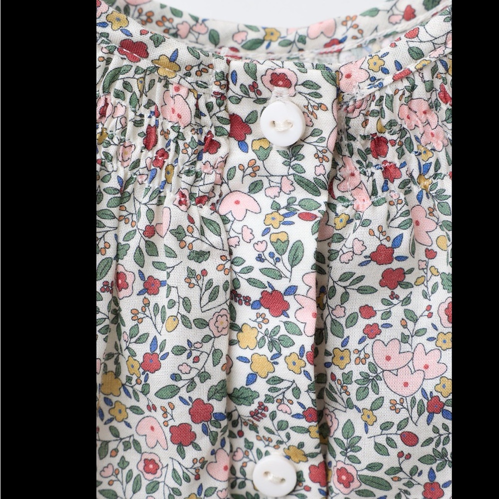 Zara Floral Baby Outfit with bloomers - Picture 2 of 6